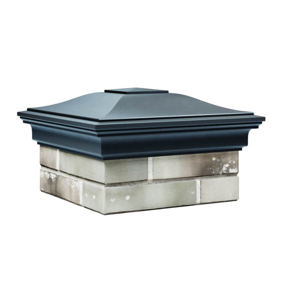 Колпак Zking Монблан Серый на столб 1.5х1.5 еврокирпича 0.7НФ (355х355мм) в Белой Калитве фото