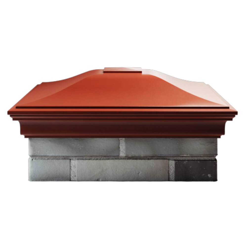 Колпак Zking Монблан Красный на столб 2х2 кирпича (515х515мм) в Белой Калитве фото