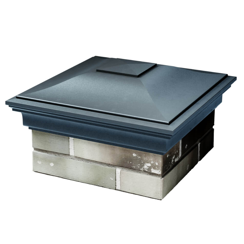 Колпак Zking Монблан Серый на столб 1.5х1.5 кирпича (385х385мм) в Белой Калитве фото