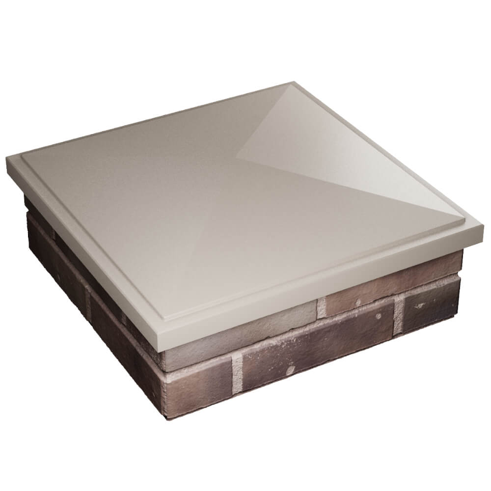 Колпак Zking БонаМоно Бежевый на столб 2х2 кирпича (515х515, 530х530мм) в Белой Калитве фото