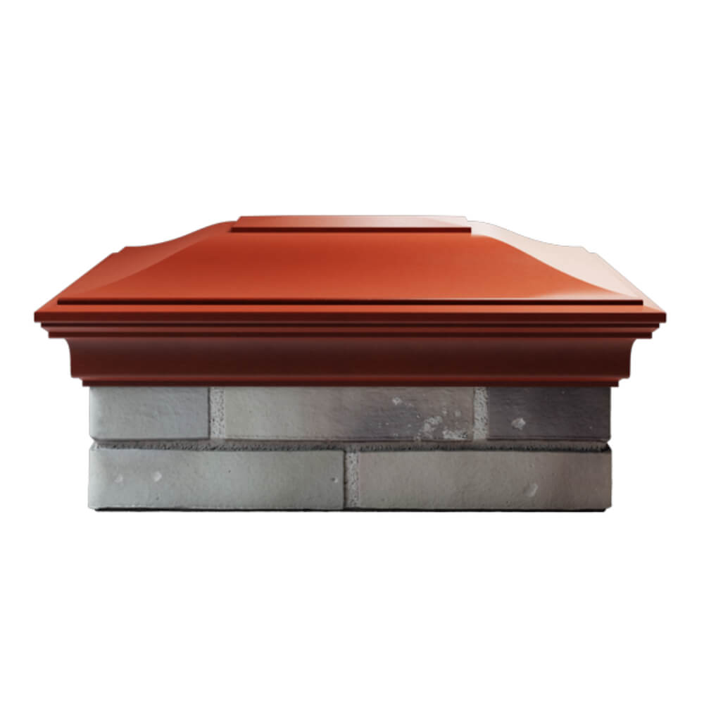Колпак Zking Монблан Красный на столб 2х1.5 кирпича (515х385мм) в Белой Калитве фото