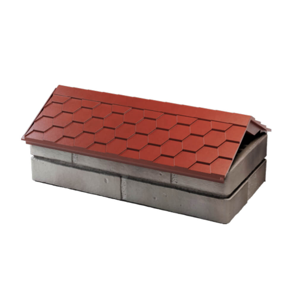 Парапет Zking Эверест Красный с посадкой на 1 кирпич (200/225/255мм) в Белой Калитве фото