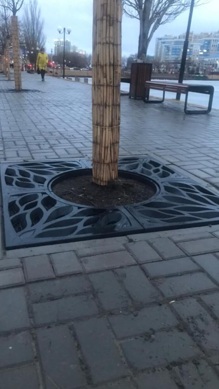 Приствольная решетка для дерева ZKING CRUST 1.2х1.2м Черная в Белой Калитве фото