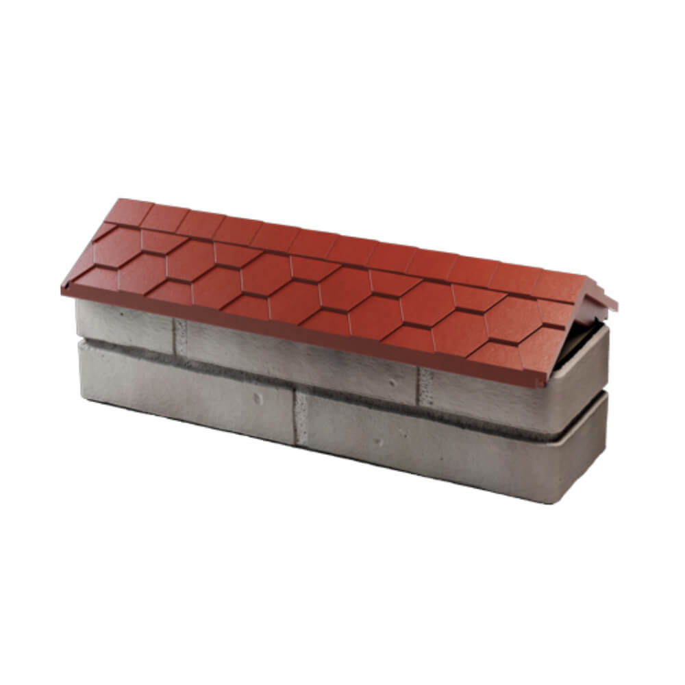 Парапет Zking Эверест Красный с посадкой на 0.5 кирпича (130мм) в Белой Калитве фото