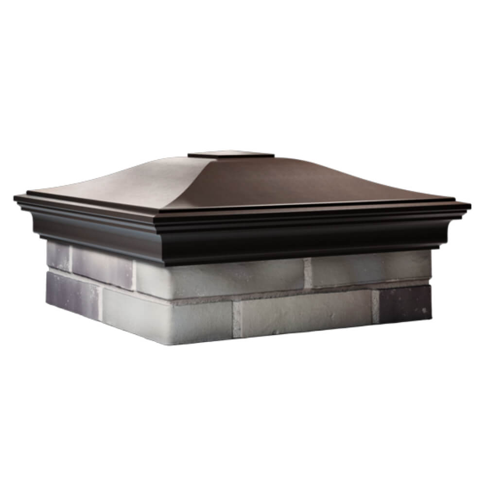 Колпак Zking Монблан Коричневый на столб 2х2 кирпича (515х515мм) в Белой Калитве фото