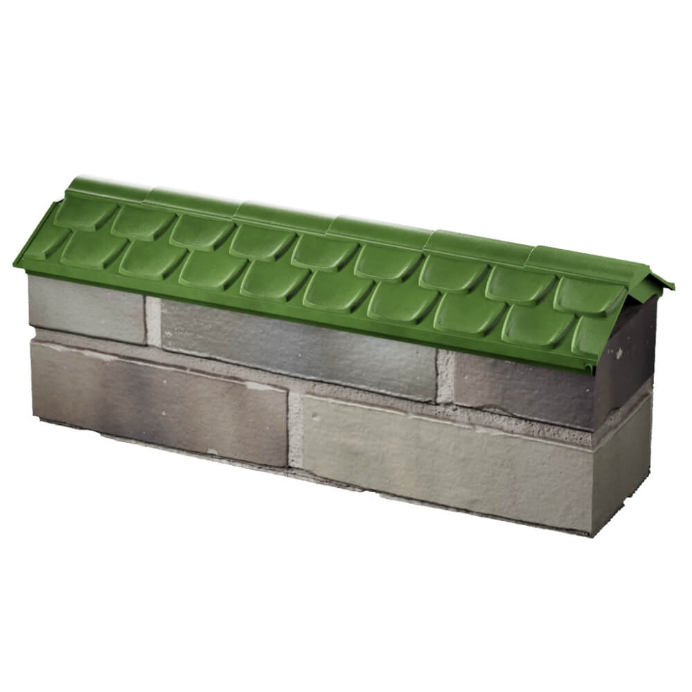 Парапет Zking Эльбрус Зеленый с посадкой на 0.5 кирпича (130мм) в Белой Калитве фото