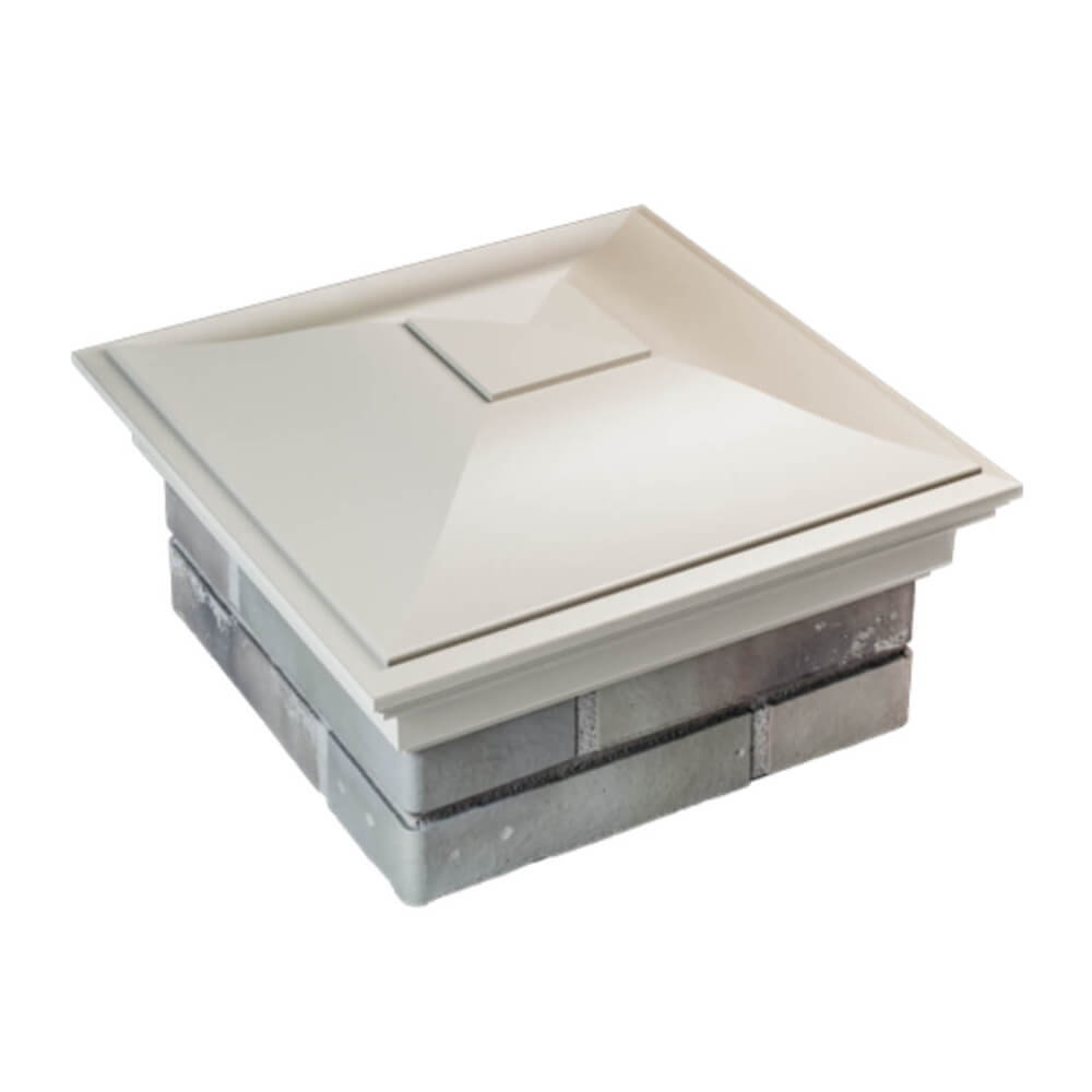 Колпак Zking Монблан Бежевый на столб 1.5х1.5 еврокирпича 0.7НФ (355х355мм) в Белой Калитве фото