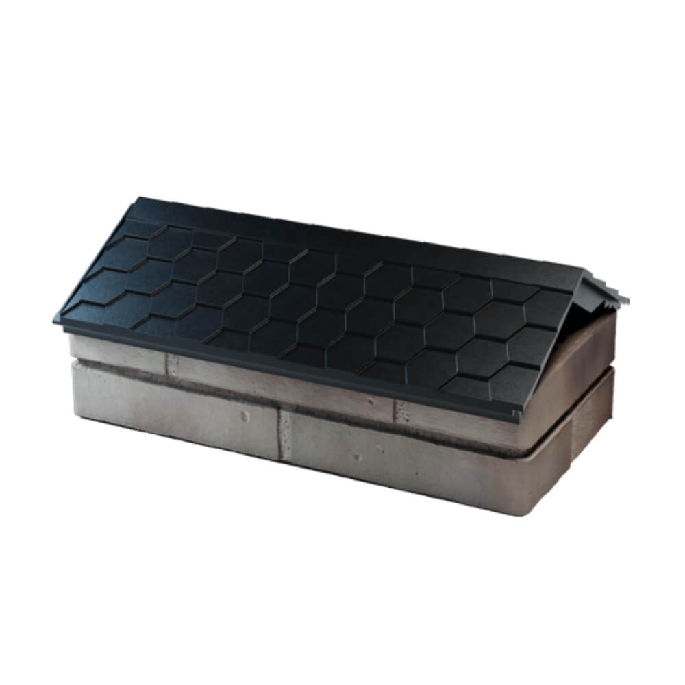 Парапет Zking Эверест Черный с посадкой на 1 кирпич (200/225/255мм) в Белой Калитве фото