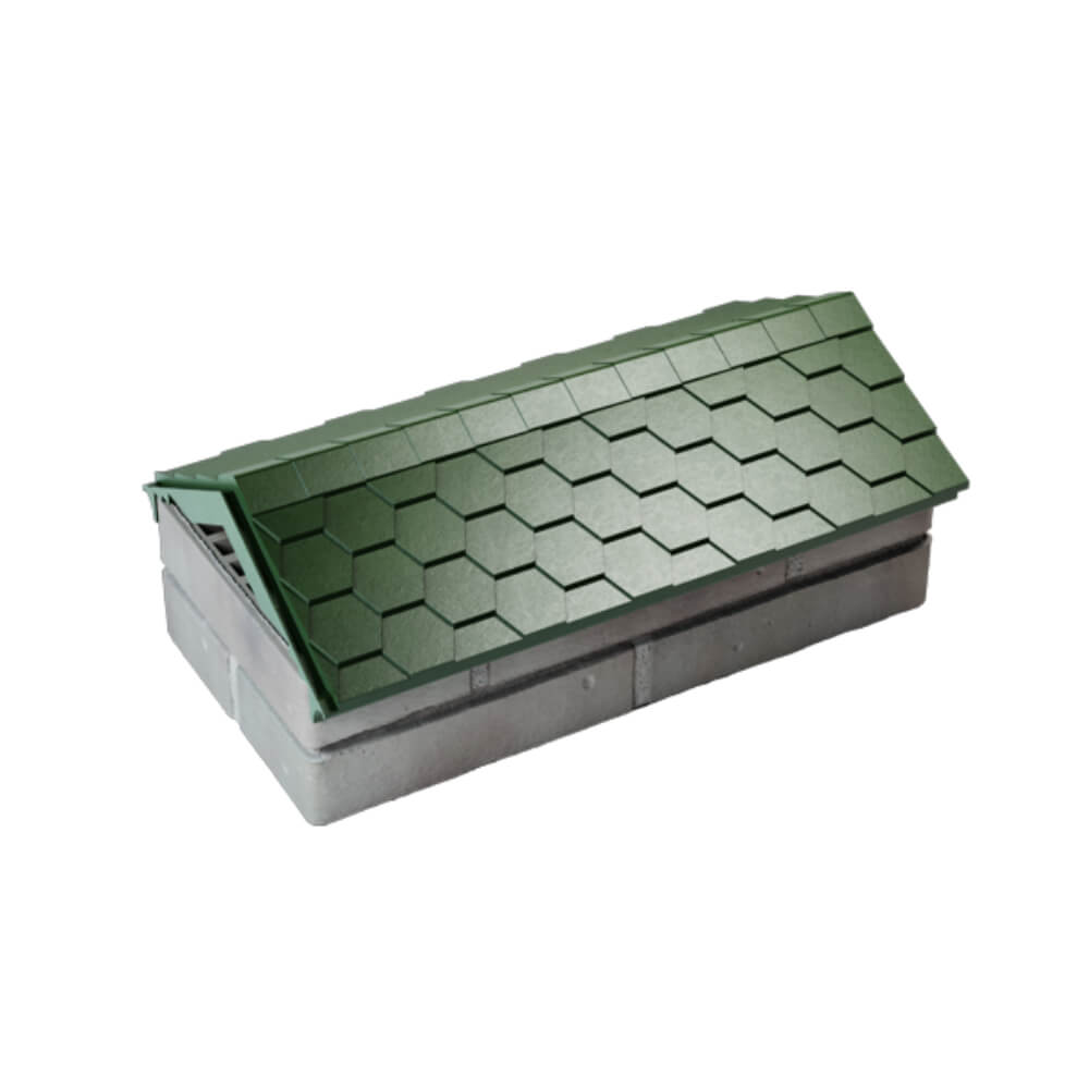 Парапет Zking Эверест Зеленый с посадкой на 1 кирпич (200/225/255мм) в Белой Калитве фото