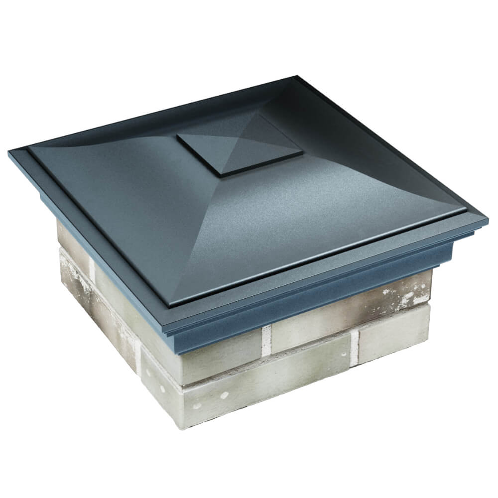 Колпак Zking Монблан Серый на столб 1.5х1.5 кирпича (385х385мм) в Белой Калитве фото