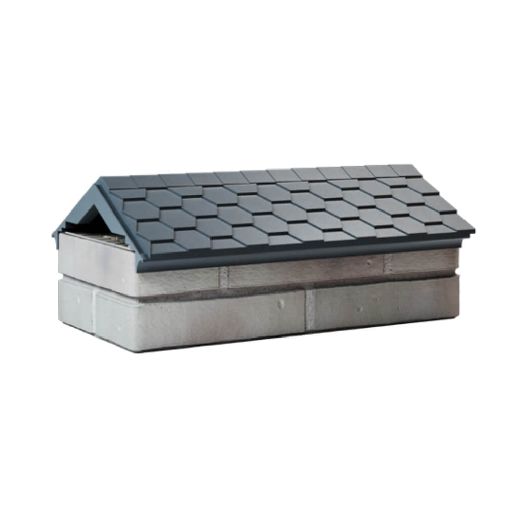 Парапет Zking Эверест Серый с посадкой на 1 кирпич (200/225/255мм) Белая Калитва фото