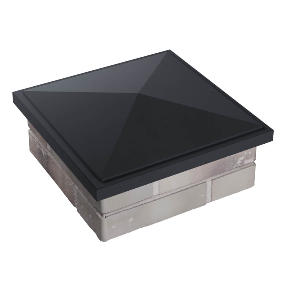 Колпак Zking БонаМоно Серый на столб 1.5х1.5 кирпича (385х385, 400х400мм) в Белой Калитве фото