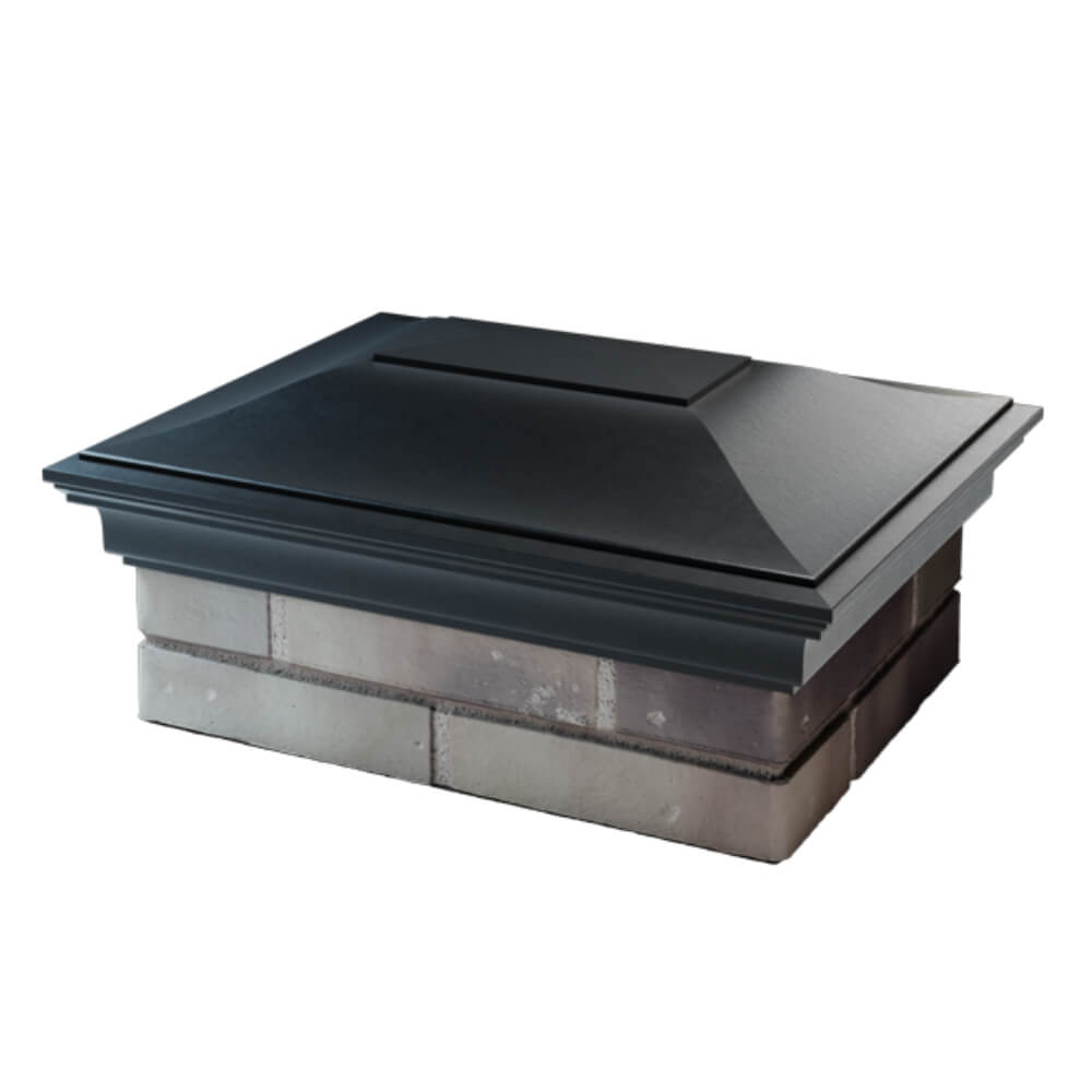 Колпак Zking Монблан Черный на столб 2х1.5 кирпича (515х385мм) в Белой Калитве фото