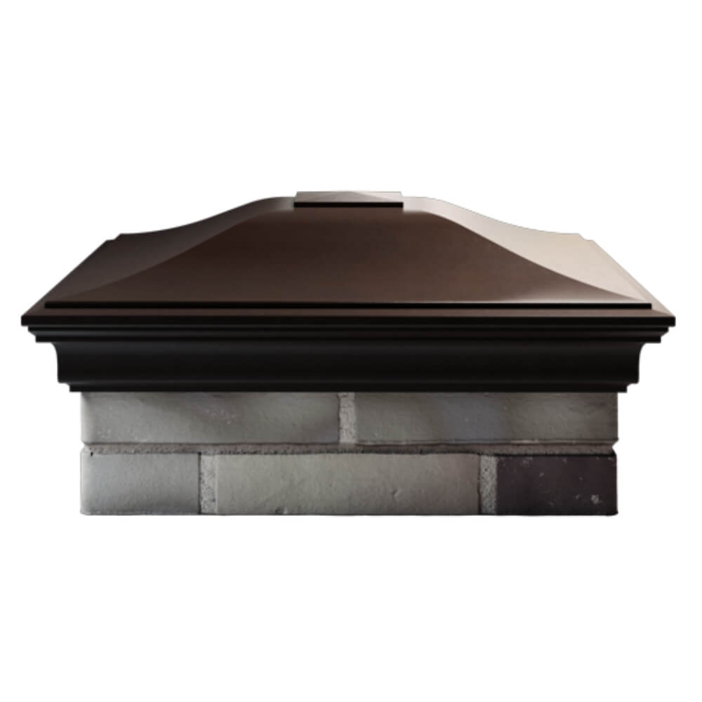 Колпак Zking Монблан Коричневый на столб 2х2 кирпича (515х515мм) в Белой Калитве фото