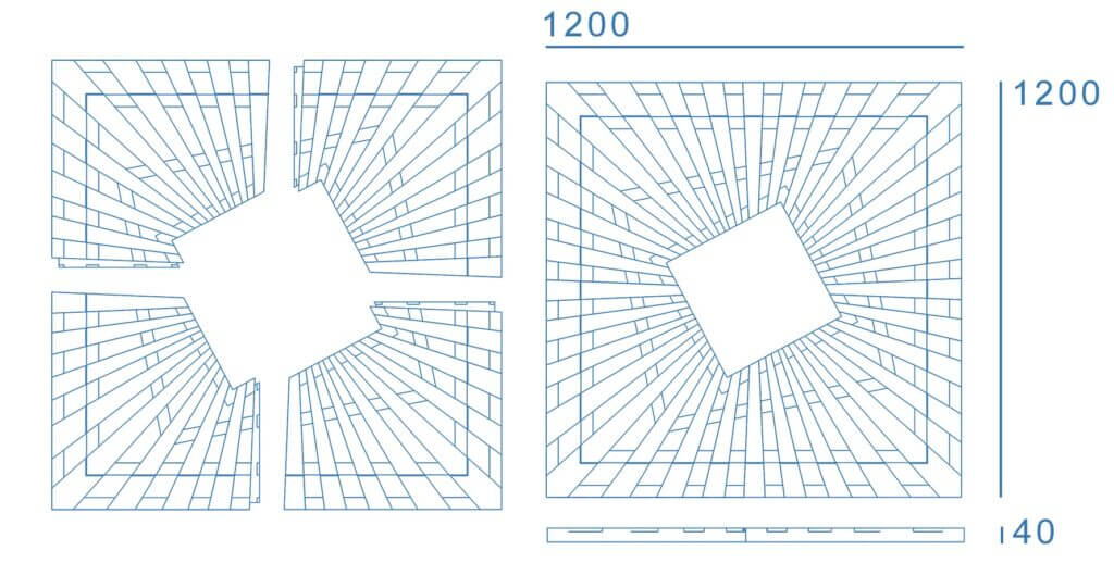 Приствольная решетка для дерева ZKING ATMOSPHERE 1.2х1.2м Зеленая в Белой Калитве фото