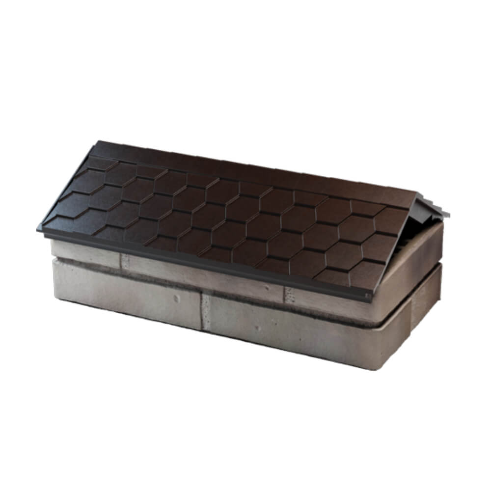 Парапет Zking Эверест Коричневый с посадкой на 1 кирпич (200/225/255мм) в Белой Калитве фото