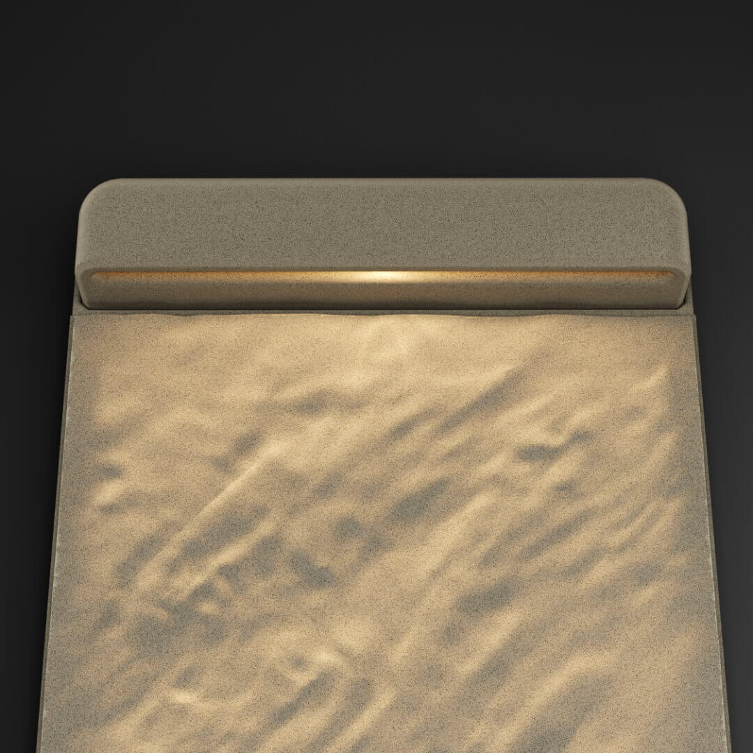 LED Светильник для шаговой плиты STONE Светлая Галька 330х75х98мм в Белой Калитве фото