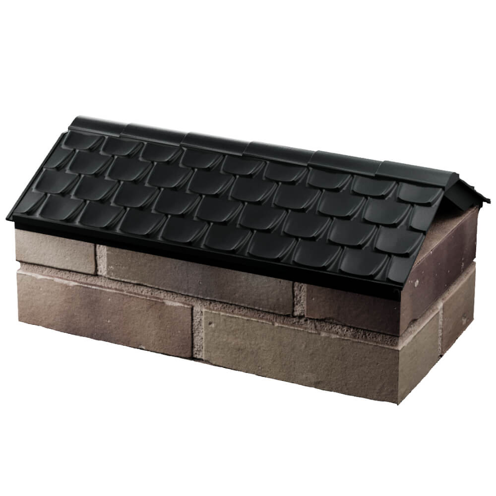 Парапет Zking Эльбрус Черный с посадкой на 1 кирпич (255мм) в Белой Калитве фото