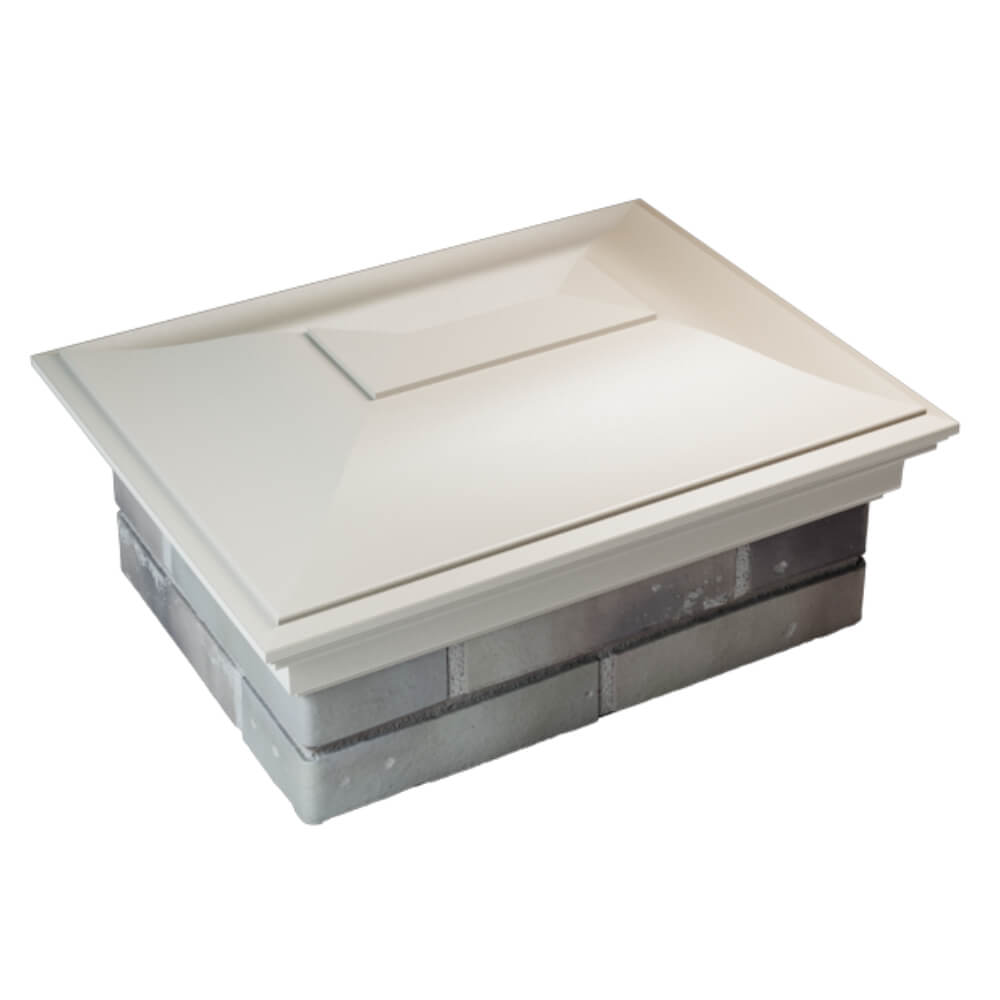 Колпак Zking Монблан Бежевый на столб 2х1.5 кирпича (515х385мм) Белая Калитва фото