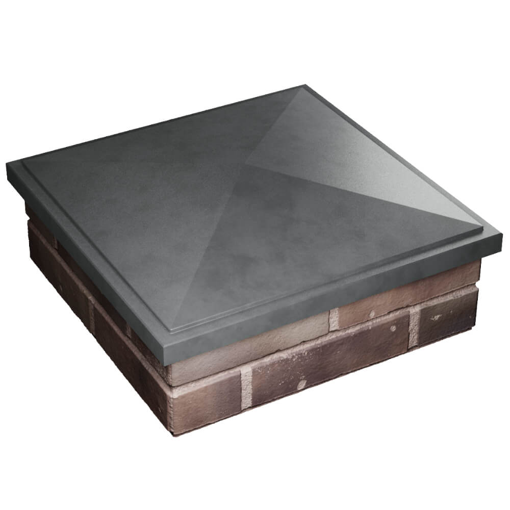 Колпак Zking БонаМоно Серый на столб 2х2 кирпича (515х515, 530х530мм) в Белой Калитве фото