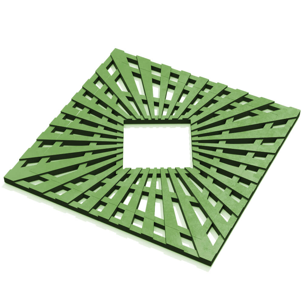 Приствольная решетка для дерева ZKING ATMOSPHERE 1.2х1.2м Зеленая в Белой Калитве фото