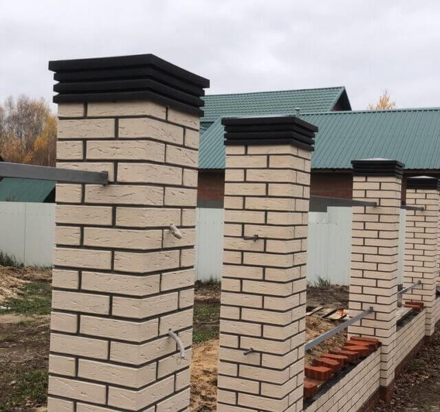 Колпак Zking Бона ХайТек Коричневый на столб 1.5х1.5 кирпича (385х385мм) в Белой Калитве фото