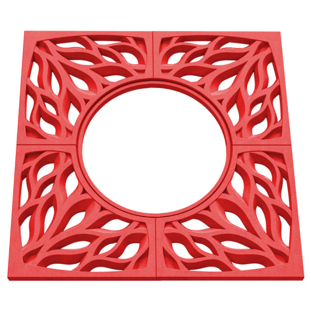 Приствольная решетка для дерева ZKING CRUST 1.2х1.2м Красная в Белой Калитве фото