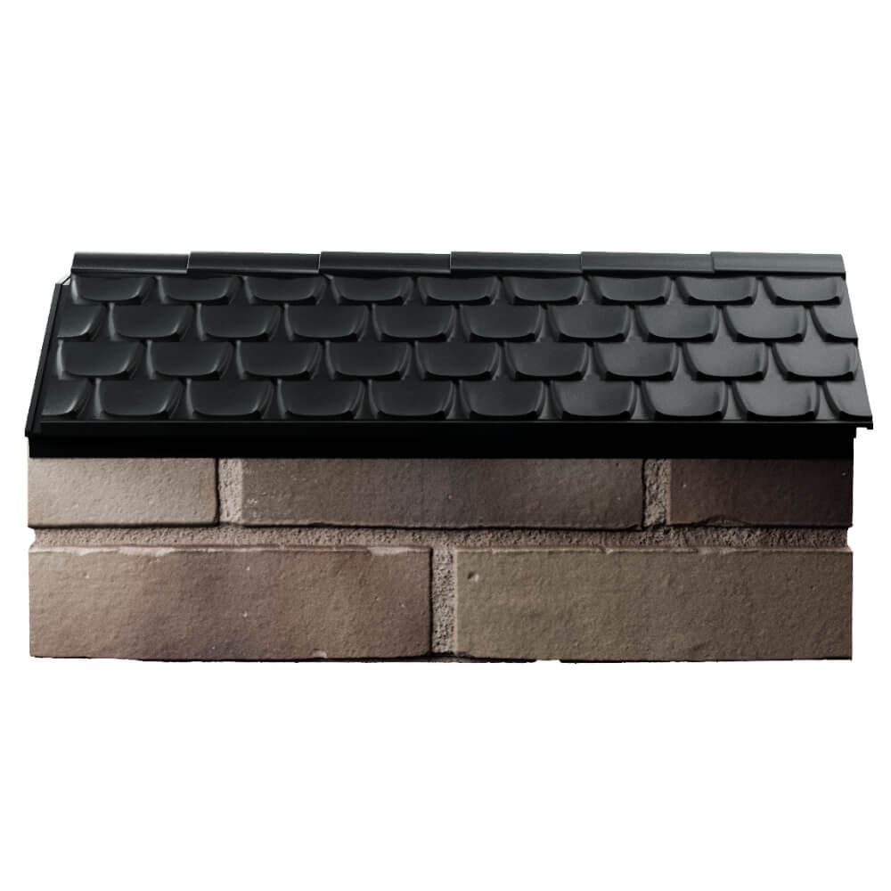 Парапет Zking Эльбрус Черный с посадкой на 1 кирпич (255мм) в Белой Калитве фото