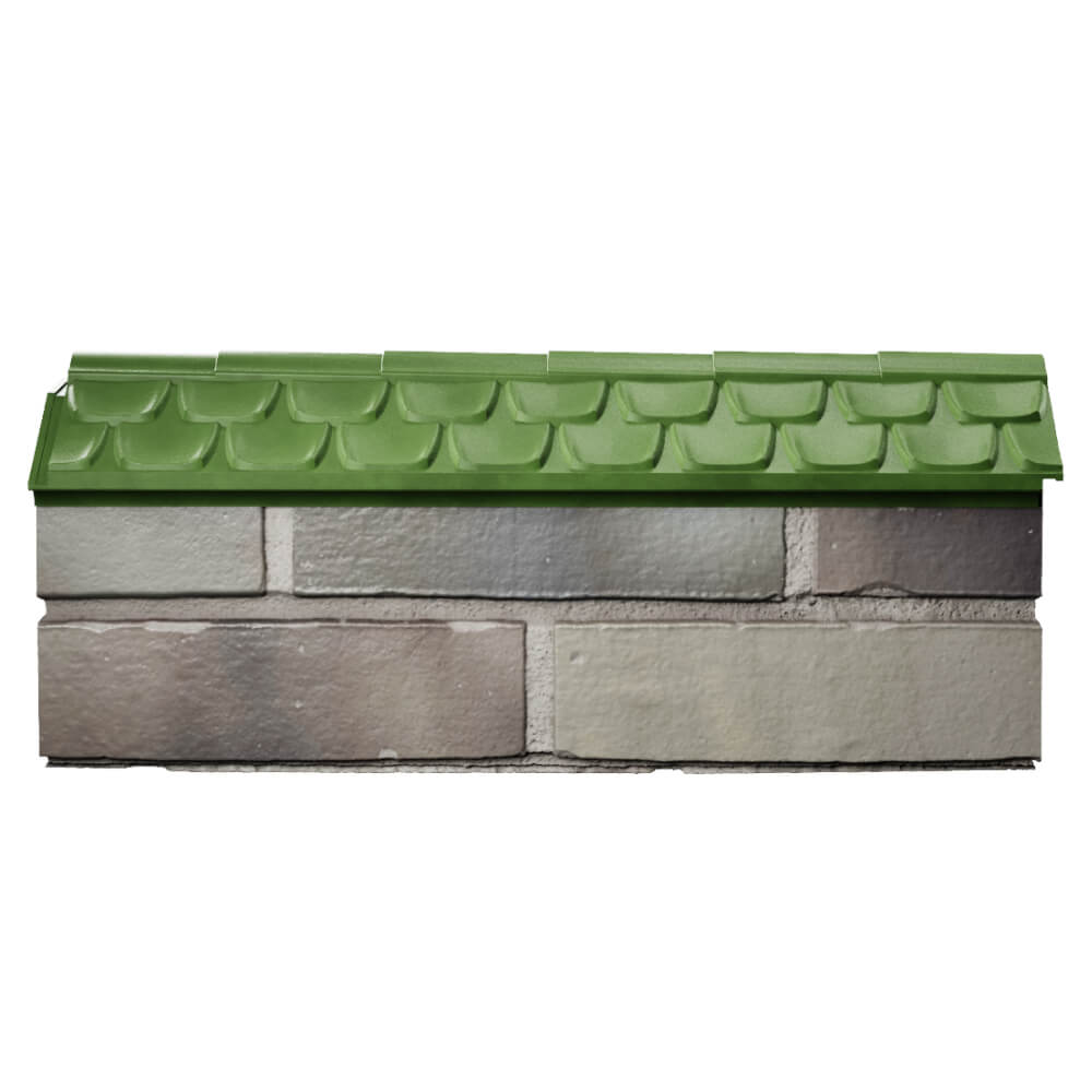 Парапет Zking Эльбрус Зеленый с посадкой на 0.5 кирпича (130мм) в Белой Калитве фото