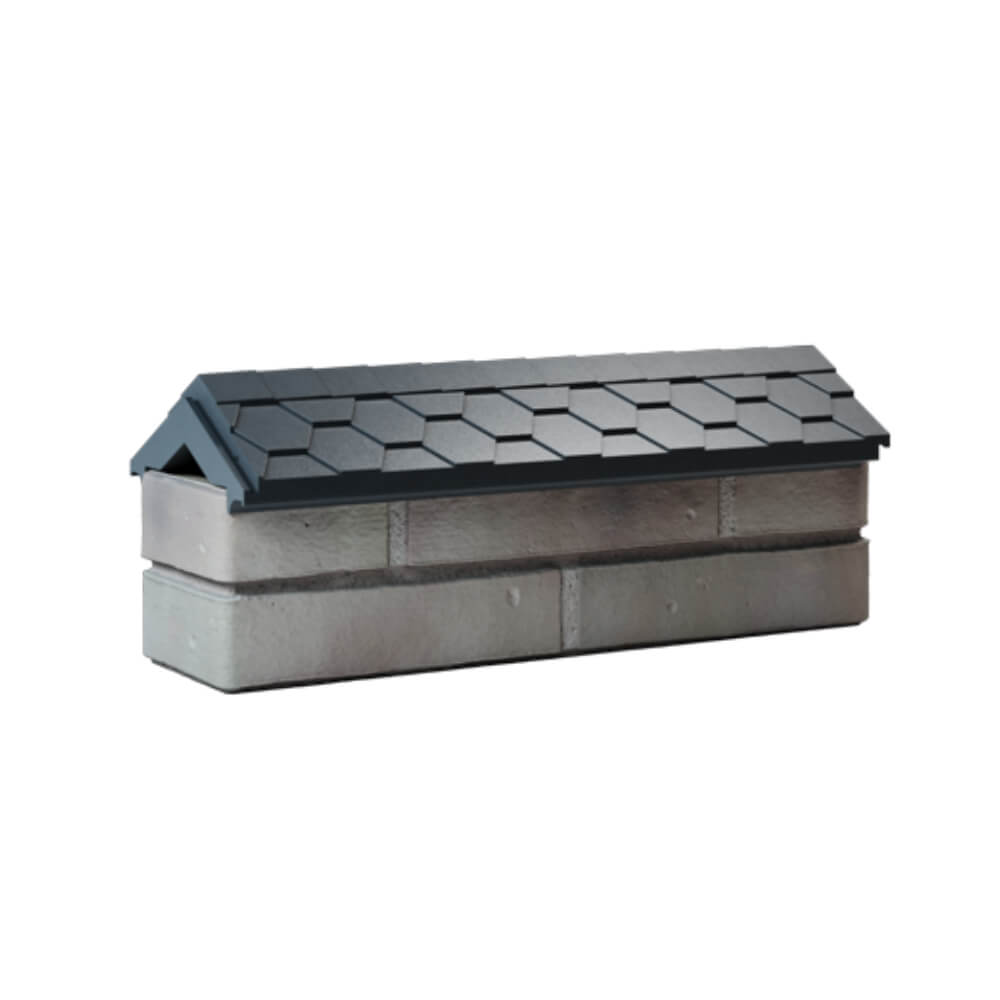 Парапет Zking Эверест Серый с посадкой на 0.5 кирпича (130мм) Белая Калитва фото