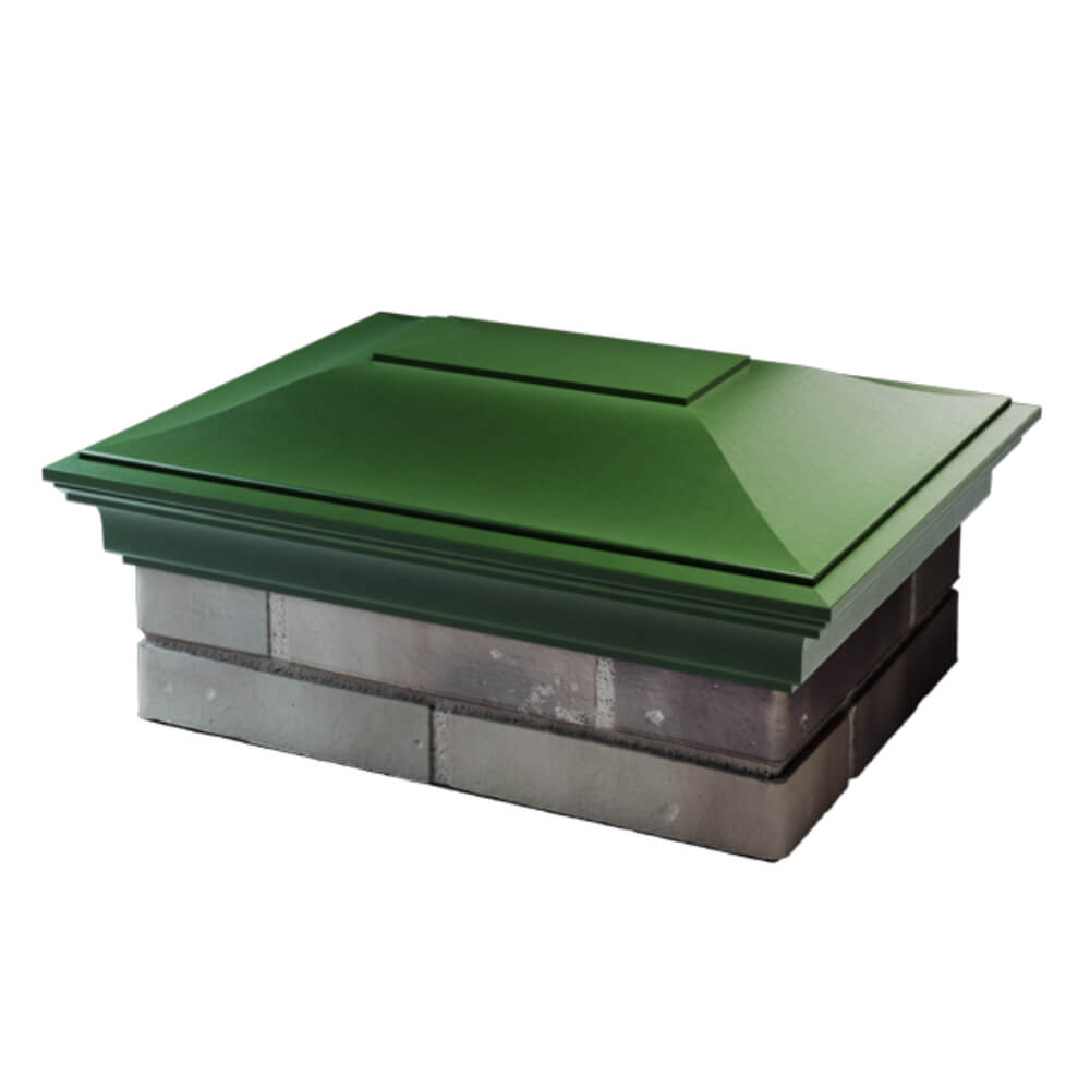 Колпак Zking Монблан Зеленый на столб 2х1.5 кирпича (515х385мм) в Белой Калитве фото