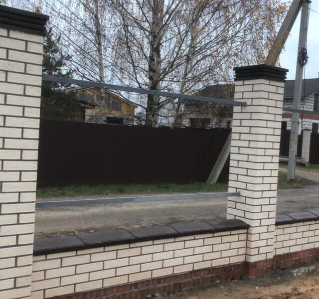 Колпак Zking Бона ХайТек Коричневый на столб 1.5х1.5 кирпича (385х385мм) в Белой Калитве фото