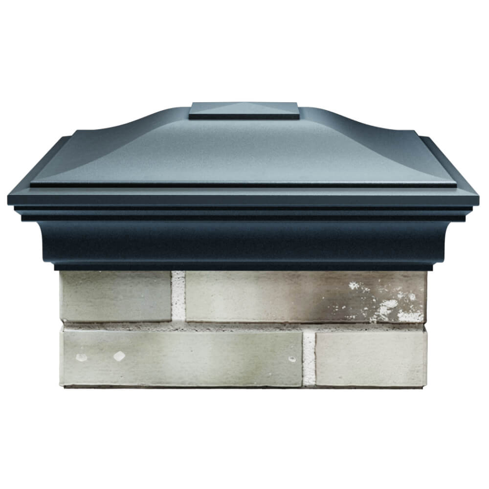 Колпак Zking Монблан Серый на столб 1.5х1.5 кирпича (385х385мм) Белая Калитва фото