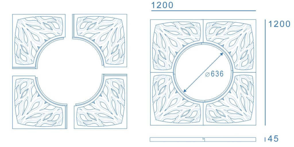 Приствольная решетка для дерева ZKING CRUST 1.2х1.2м Черная в Белой Калитве фото