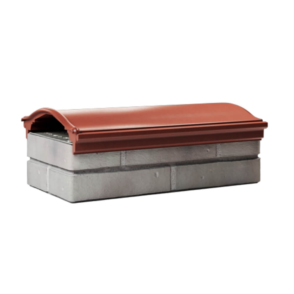 Парапет Zking Монблан Красный посадка на 1 кирпич (200/225/255мм) Белая Калитва фото