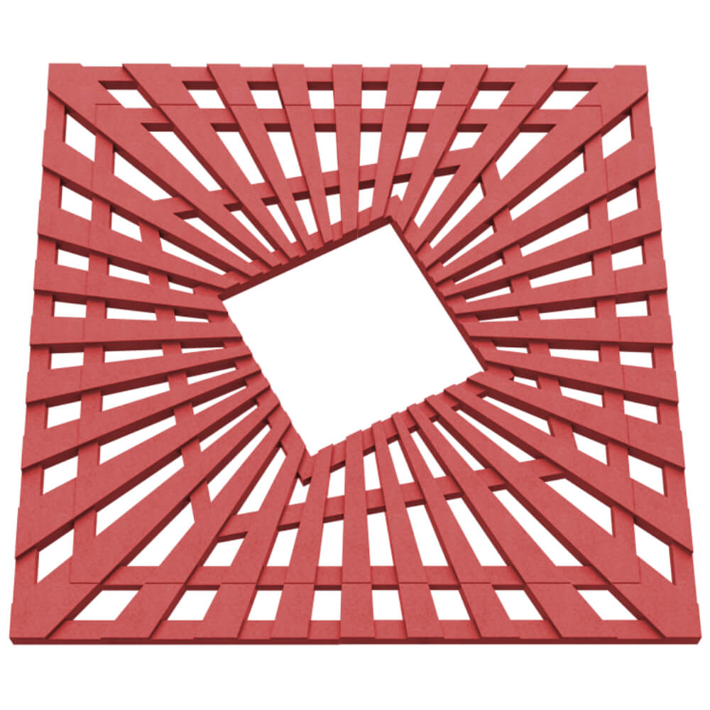 Приствольная решетка для дерева ZKING ATMOSPHERE 1.2х1.2м Красная в Белой Калитве фото