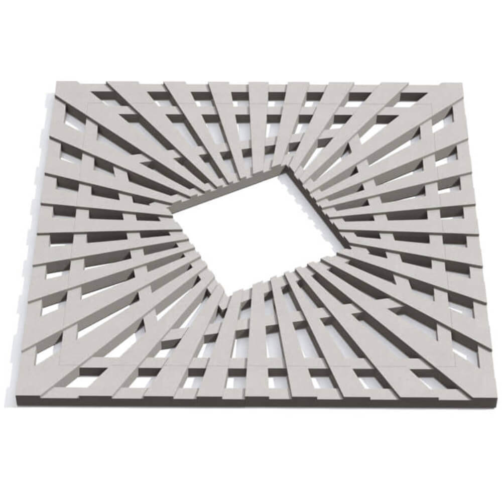 Приствольная решетка для дерева ZKING ATMOSPHERE 1.2х1.2м Бежевая Белая Калитва фото