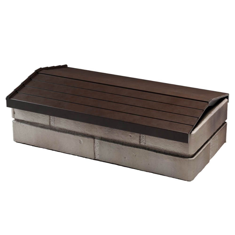 Парапет Zking Бона ХайТек Коричневый с посадкой на 1 кирпич (200/225/255мм) в Белой Калитве фото