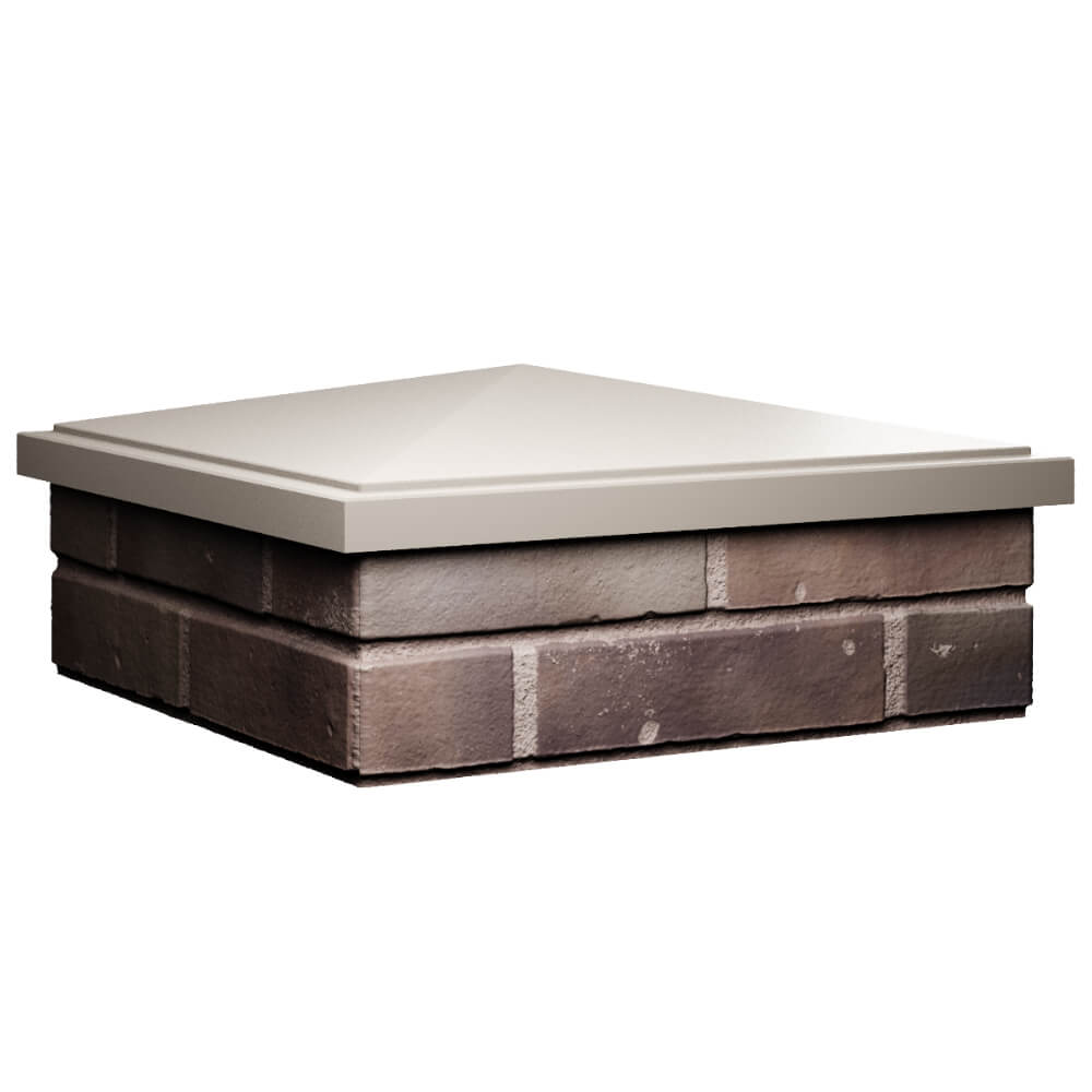 Колпак Zking БонаМоно Бежевый на столб 2х2 кирпича (515х515, 530х530мм) в Белой Калитве фото