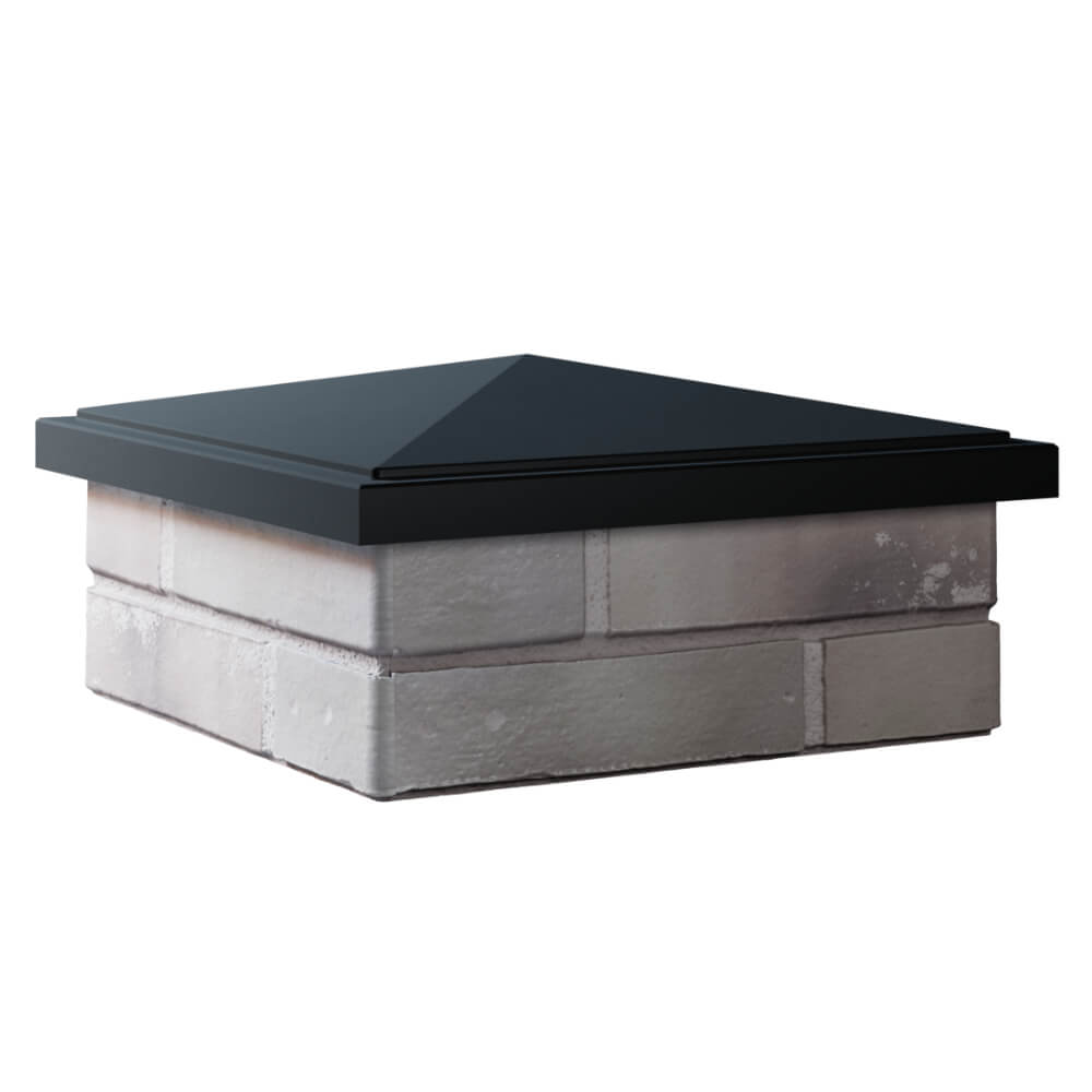 Колпак Zking БонаМоно Черный на столб 1.5х1.5 кирпича (385х385, 400х400мм) в Белой Калитве фото