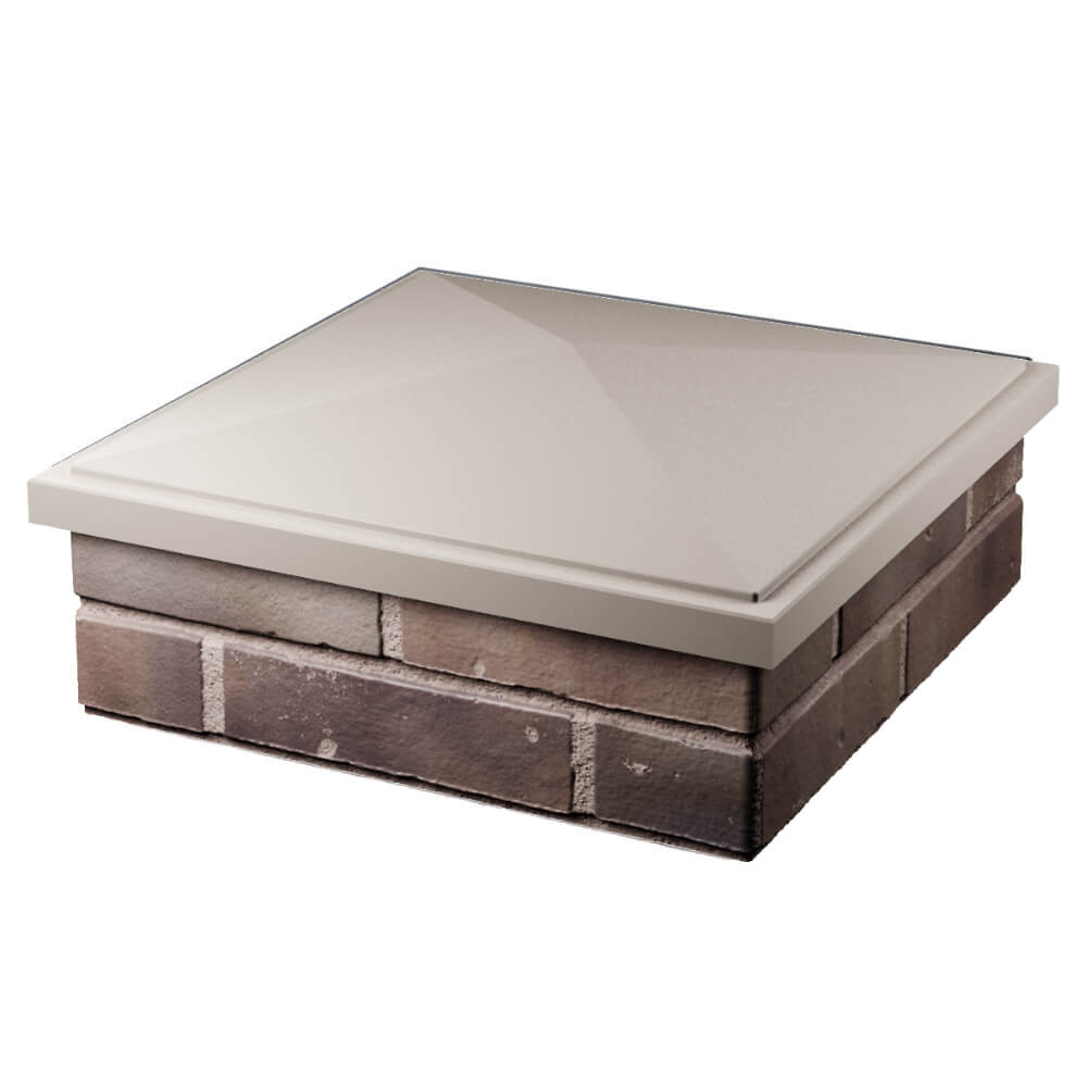 Колпак Zking БонаМоно Бежевый на столб 2х2 кирпича (515х515, 530х530мм) в Белой Калитве фото