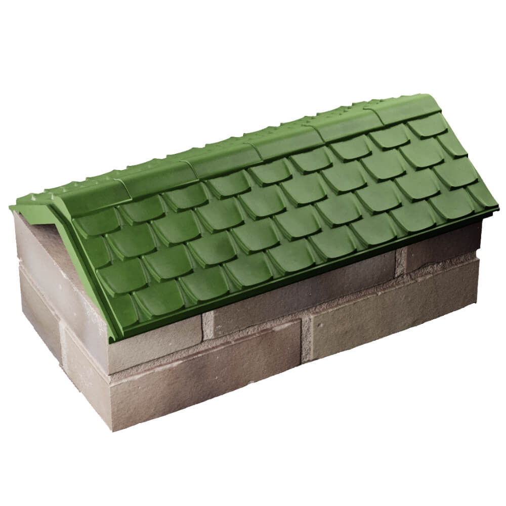 Парапет Zking Эльбрус Зеленый с посадкой на 1 кирпич (255мм) в Белой Калитве фото
