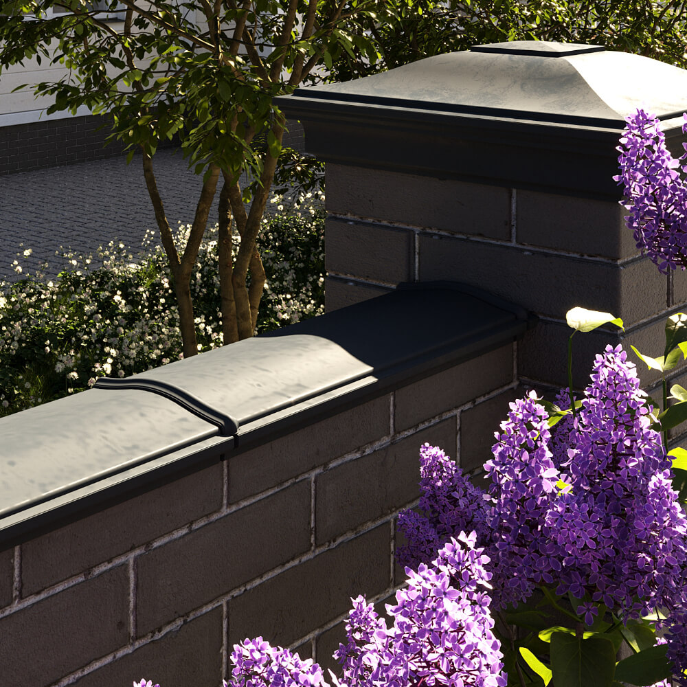 Парапет Zking Монблан Черный посадка на 0.5 кирпича (130мм) в Белой Калитве фото