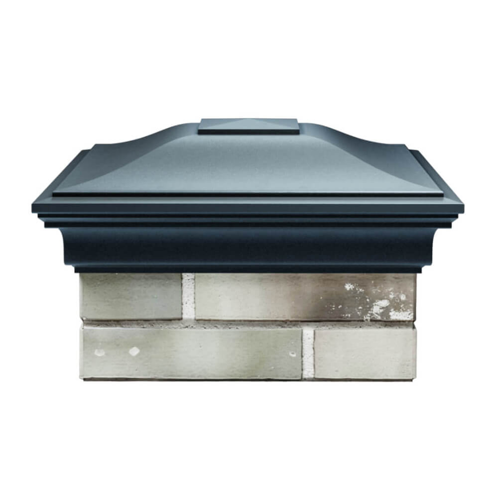 Колпак Zking Монблан Серый на столб 1.5х1.5 еврокирпича 0.7НФ (355х355мм) Белая Калитва фото