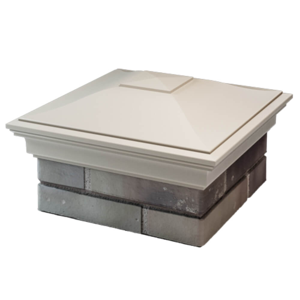 Колпак Zking Монблан Бежевый на столб 1.5х1.5 кирпича (385х385мм) в Белой Калитве фото