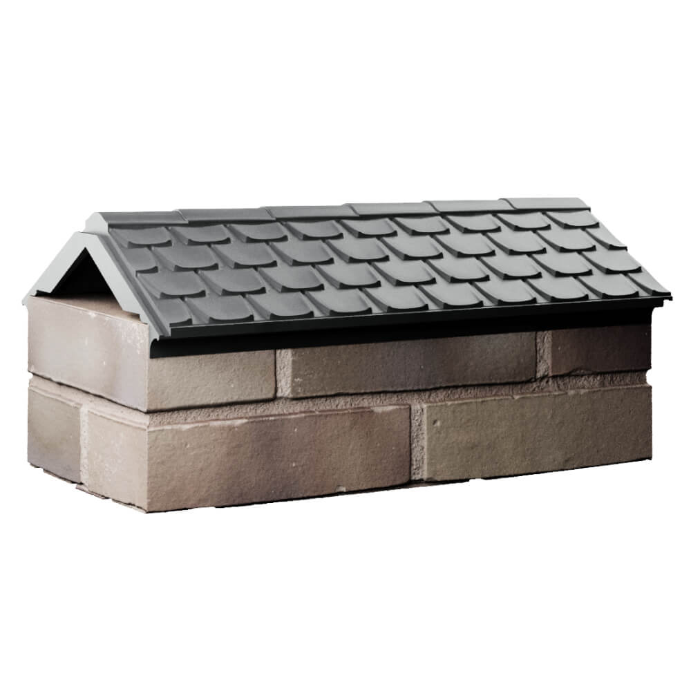 Парапет Zking Эльбрус Серый с посадкой на 1 кирпич (255мм) Белая Калитва фото