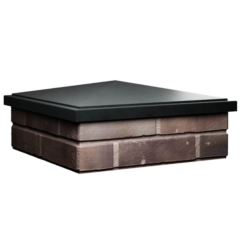 Колпак Zking БонаМоно Черный на столб 2х2 кирпича (515х515, 530х530мм) в Белой Калитве фото