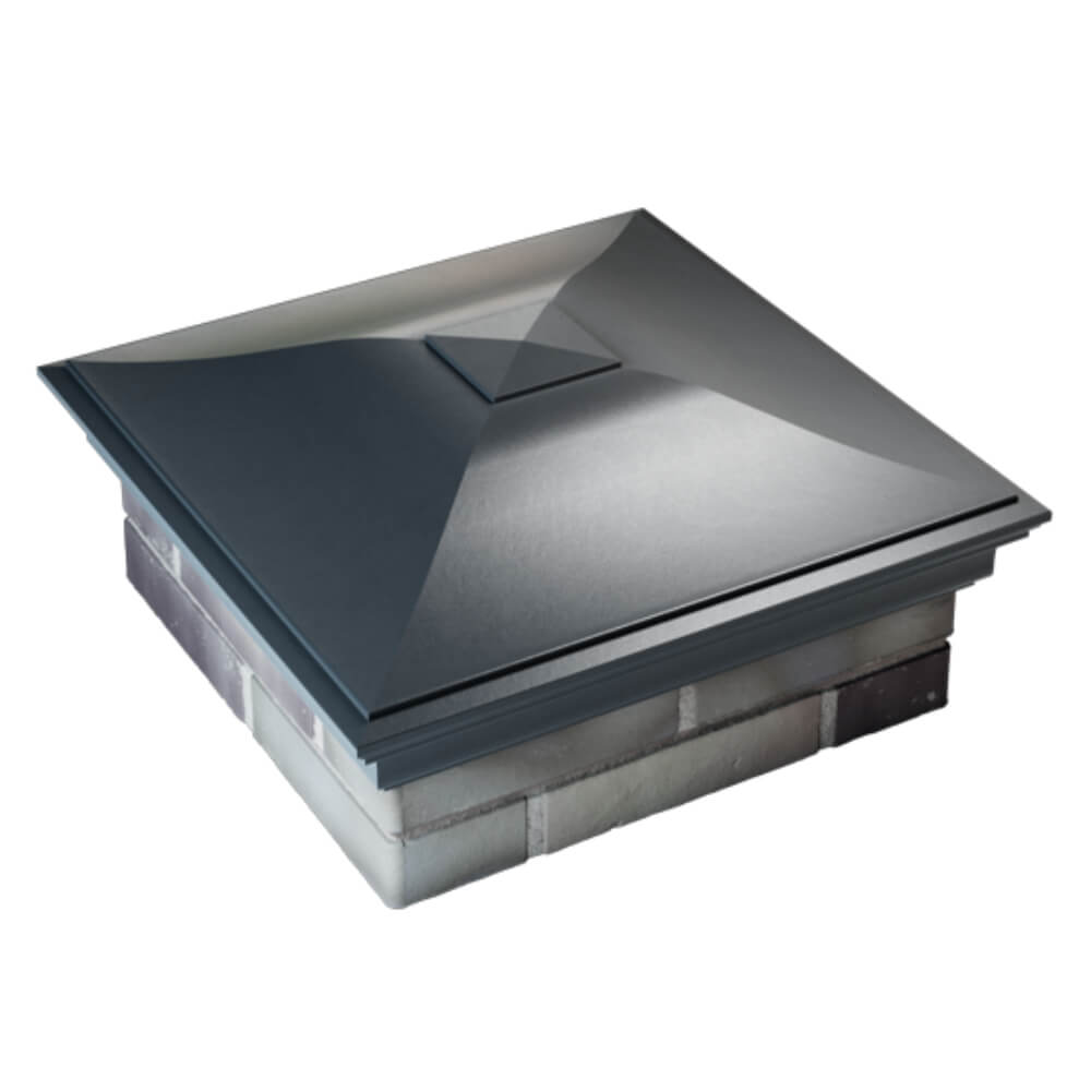 Колпак Zking Монблан Серый на столб 2х2 кирпича (515х515мм) Белая Калитва фото