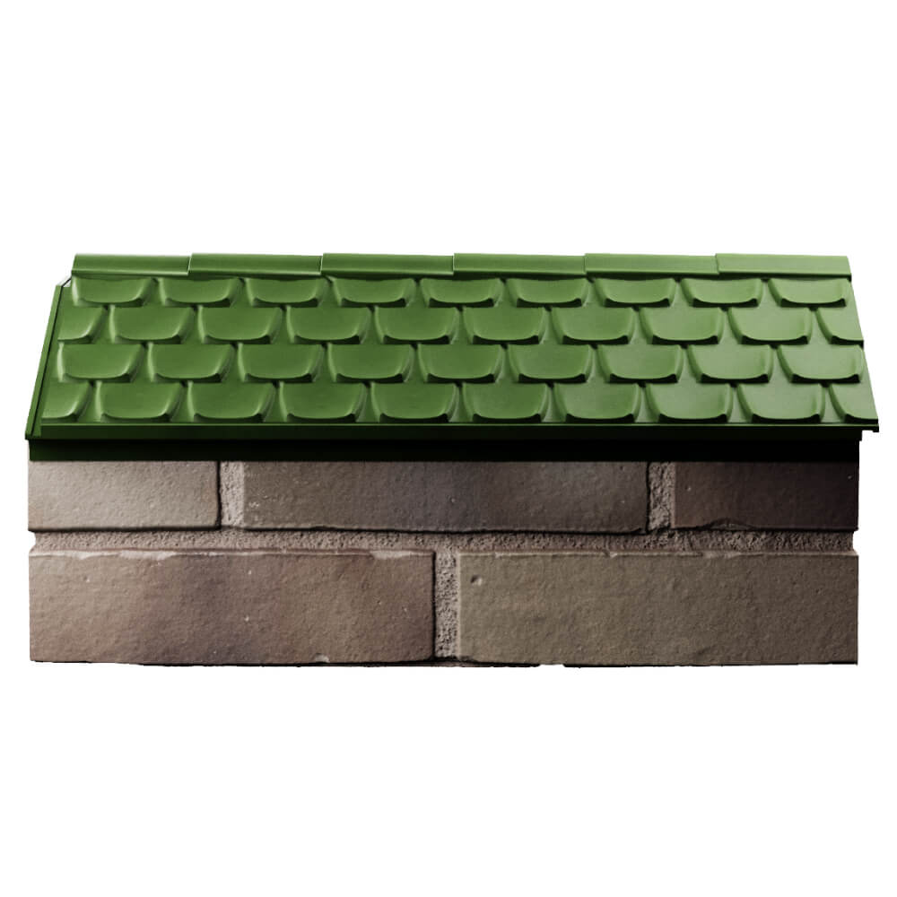 Парапет Zking Эльбрус Зеленый с посадкой на 1 кирпич (255мм) в Белой Калитве фото