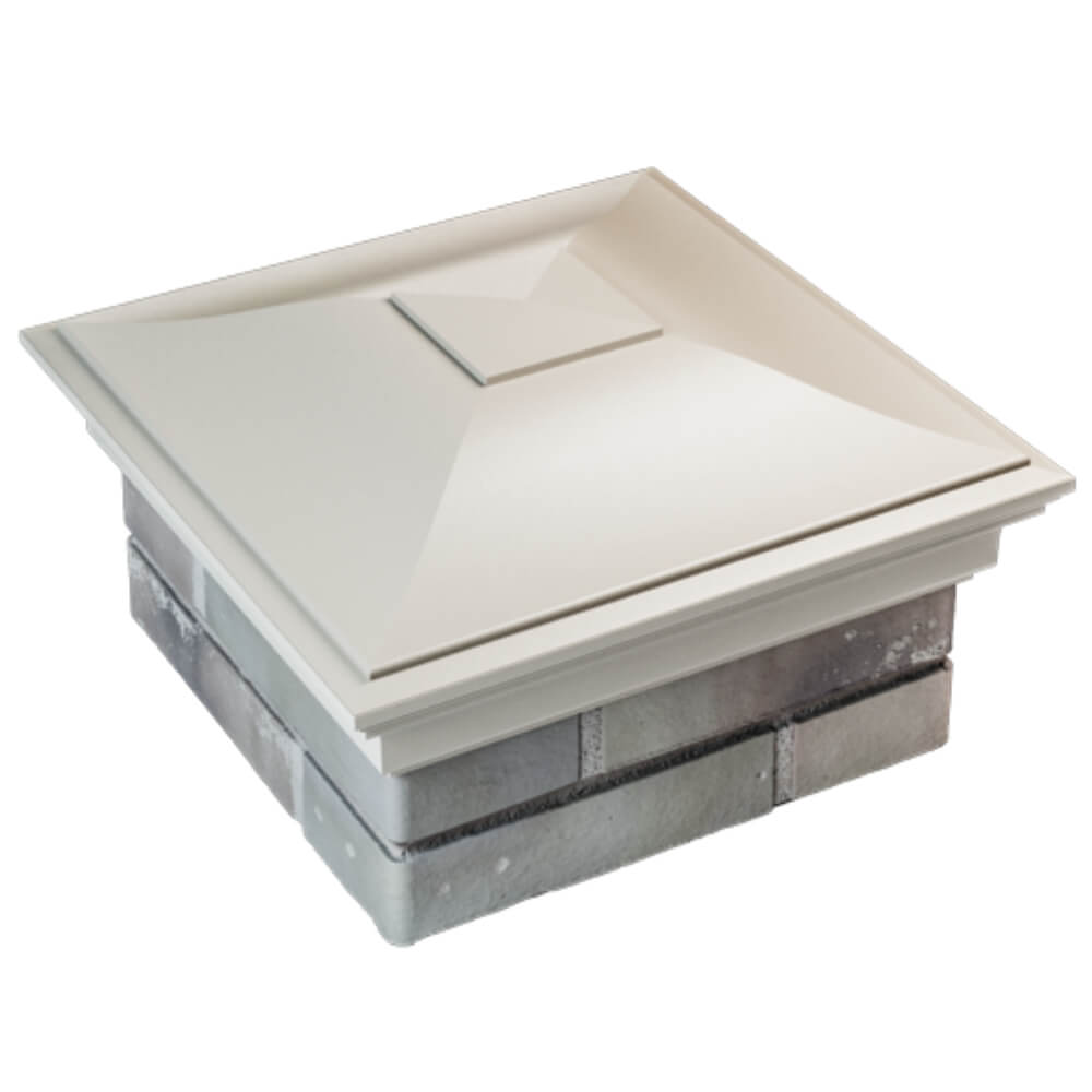 Колпак Zking Монблан Бежевый на столб 1.5х1.5 кирпича (385х385мм) в Белой Калитве фото